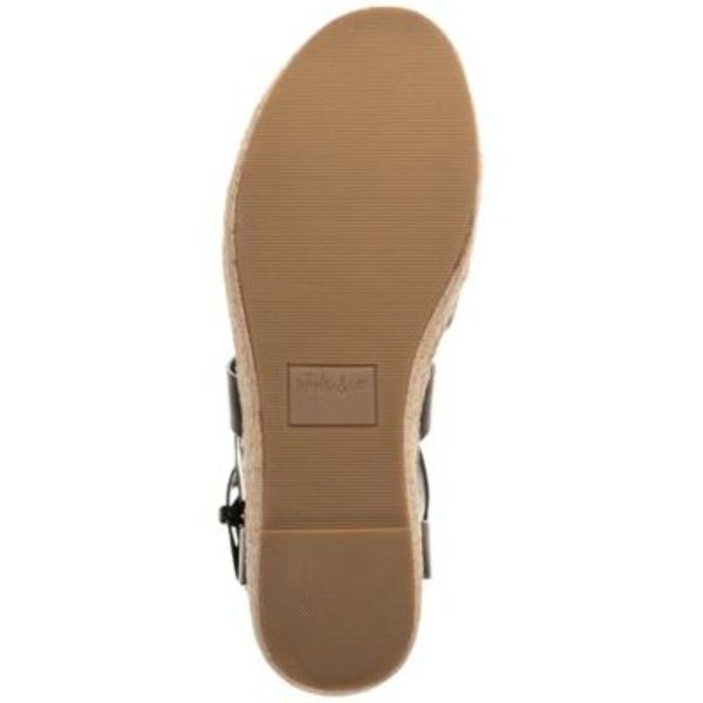 STYLE & COMPANY Womens Black 1-1/2" Platform Emalinee Wedge Espadrille Shoes 7 M - Picture 4 of 4